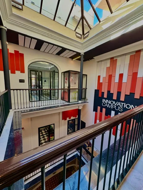 Málaga Palace second floor with Innovation Campus branding
